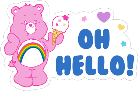 Viber Sticker «care Bears» - Care Bears Stickers Viber (490x317), Png Download
