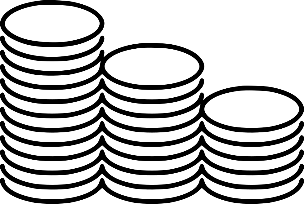 Coins Stacks Comments - Scalable Vector Graphics (980x658), Png Download