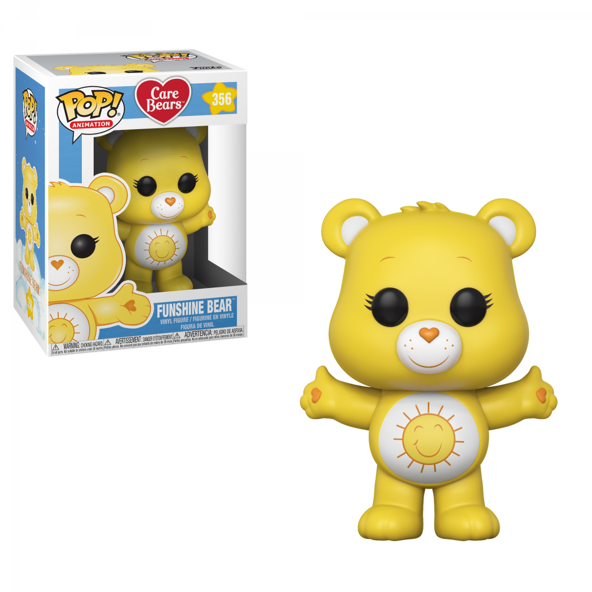 Funshine Bear 356 Funko Pop - Care Bears 7 Funko Pop (1500x1200), Png Download