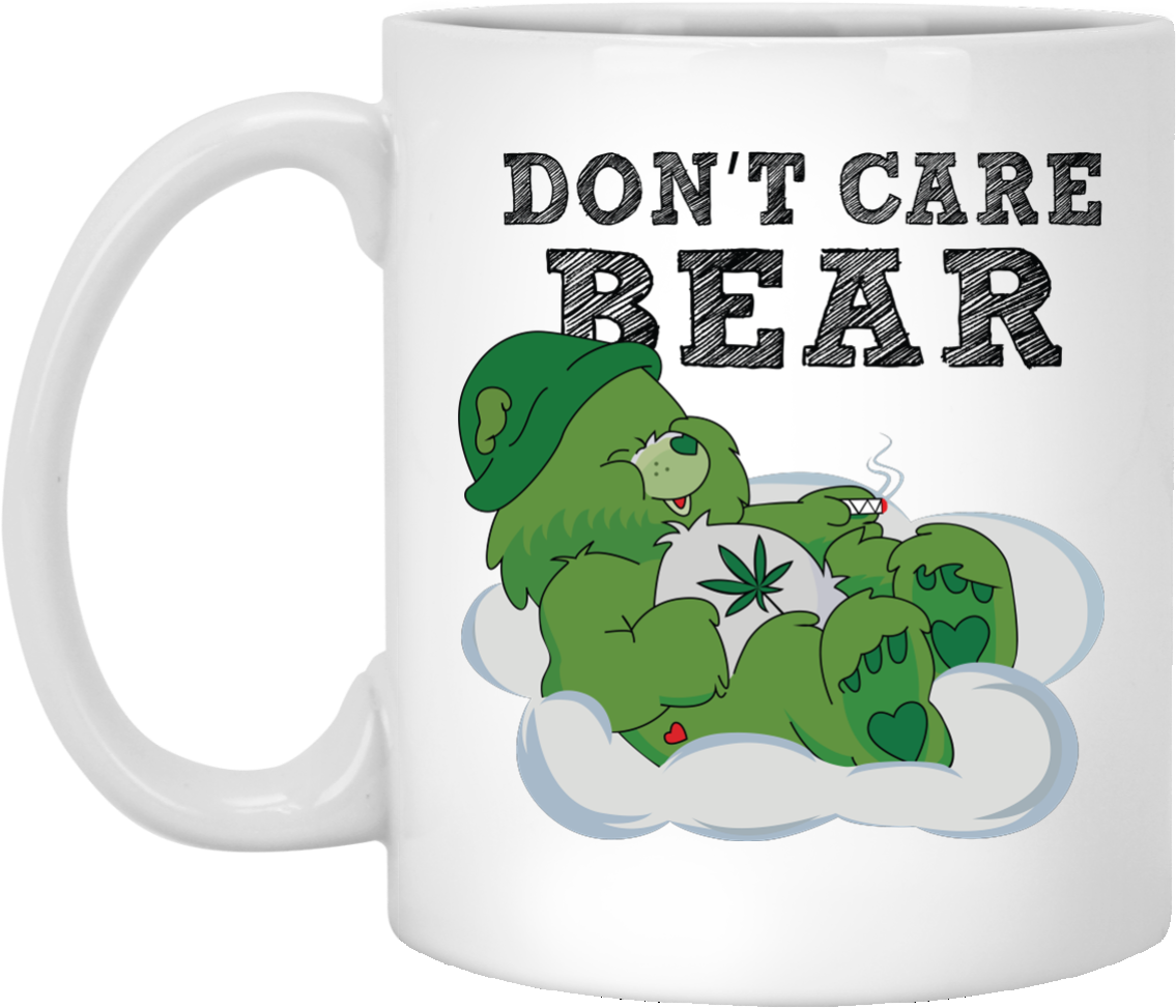 Don't Care Bear Mugs - Don T Care Bear (1155x1155), Png Download