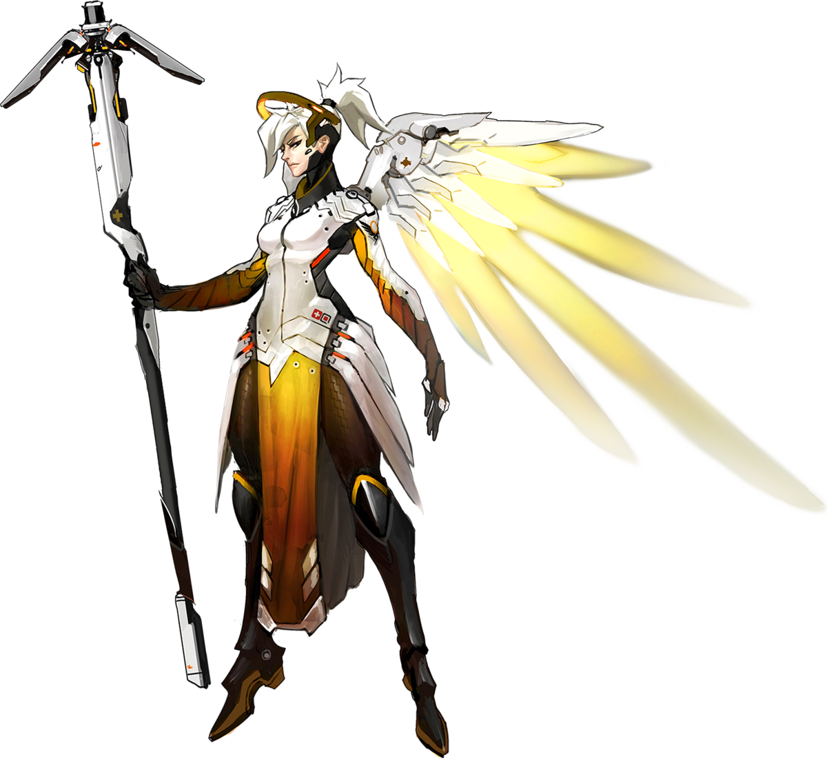 Mercy Overwatch (1200x1101), Png Download
