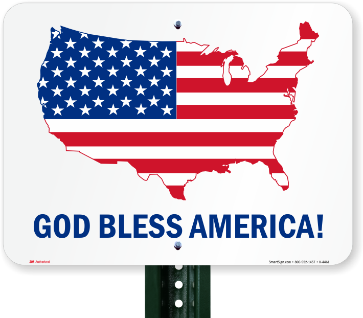 God Bless America - Usa Flag (800x800), Png Download
