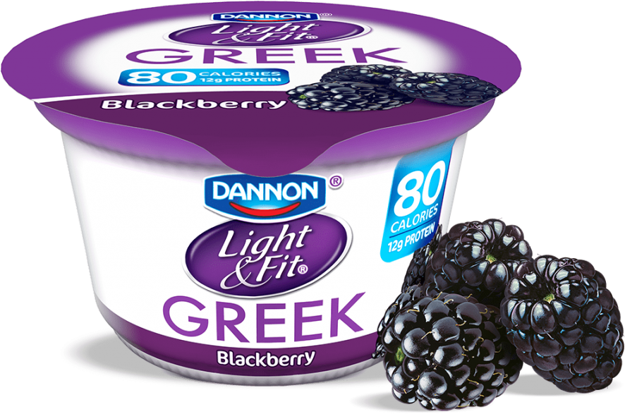 Blackberry Greek Yogurt - Greek Yogurt Light (1024x728), Png Download
