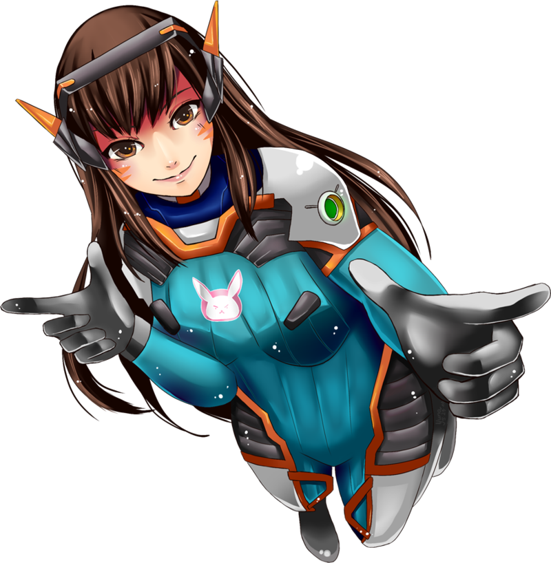 Picture Library Library D Va Render By Ikesetsu On - Overwatch D Va Render (800x818), Png Download