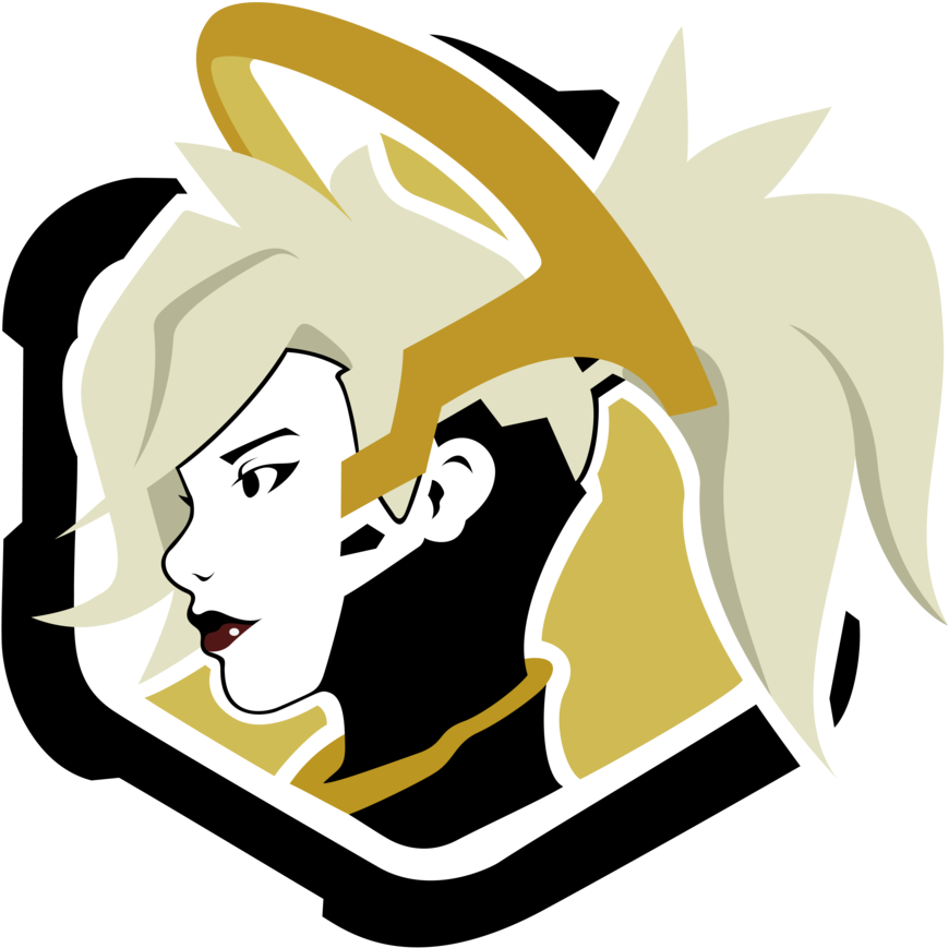 Overwatch Mercy Spray Vector By Kyuubi3000 - Overwatch Mercy Spray (870x919), Png Download