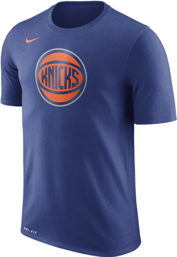 New York Knicks Nike Dry Logo Nba T-shirt 'rush Blue' - Portland Blazers Dry Logo (500x500), Png Download