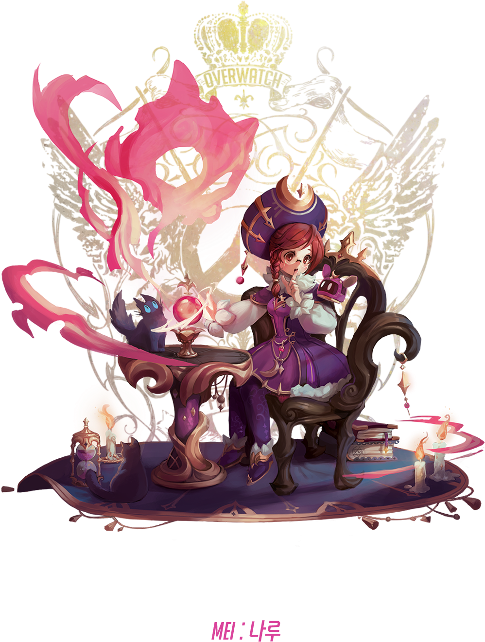 메이 - 나루 - Overwatch Characters As Fantasy (1000x1415), Png Download