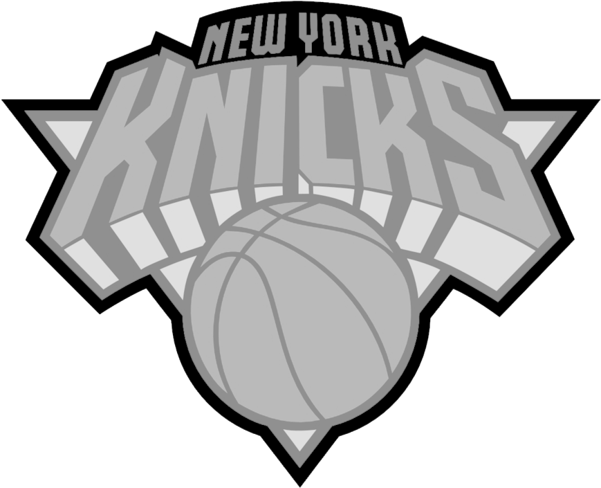 Knicks-bw - New York Knicks Logo (1000x750), Png Download