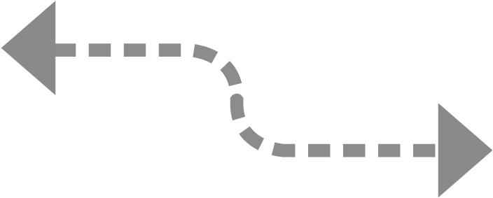 A38 Curvedarrow Gray Twodirections - Photographic Film (764x342), Png Download