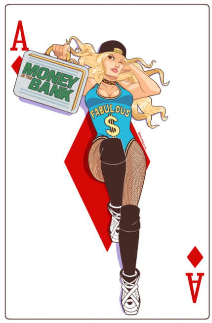 A Quick Piece Of Carmella I Did Up For A Signing Event - Wwe Money In The Bank (500x651), Png Download