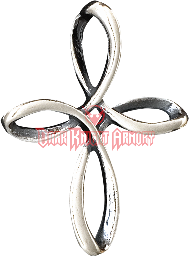 Celtic Single Loop 3d Cross Pendant - Locket (850x850), Png Download