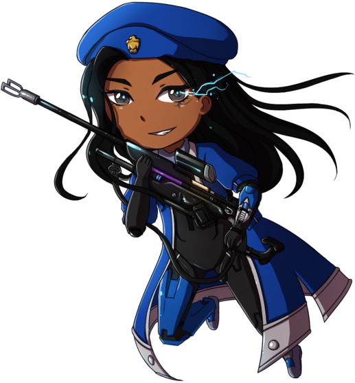 Chibi Commission By Tsuuyan On Deviantart - Overwatch Ana Cute Png (600x645), Png Download