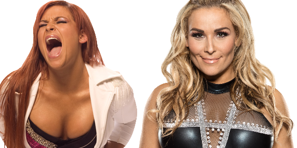 Charlotte And Becky Lynch Defeated Tamina, Nattie, - Elimination Chamber 2017 Match Cards (600x300), Png Download