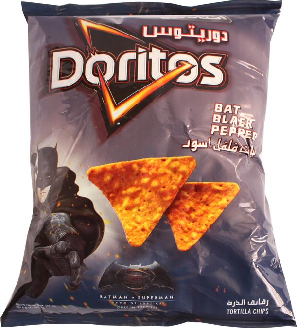 Doritos Bat Black Pepper 40g - Purple Doritos Party Size (611x675), Png Download