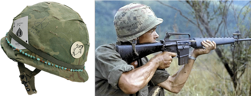 Exploring The Military History - Vietnam War Helmet Bands (850x317), Png Download