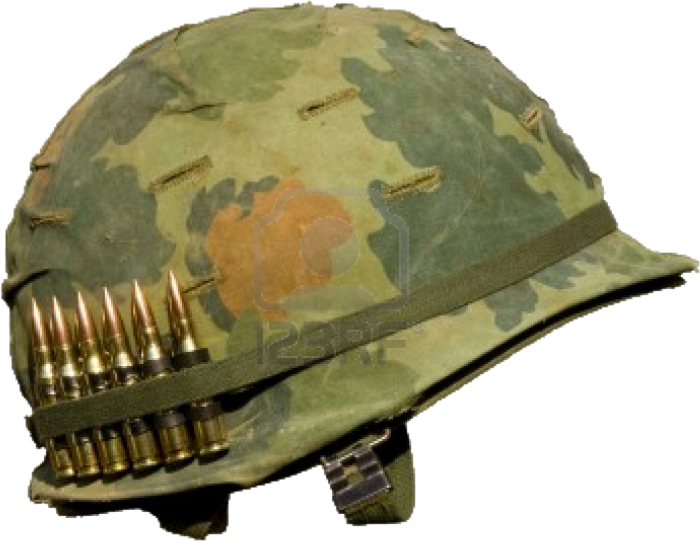 Vietnam War Helmet Png - Vietnam Army Helmet (700x541), Png Download