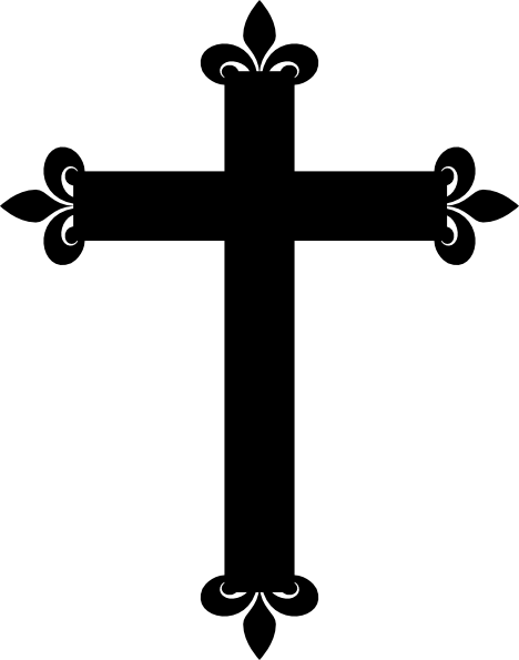 Cross Clip Art Vector - Catholic Cross Clip Art (468x595), Png Download