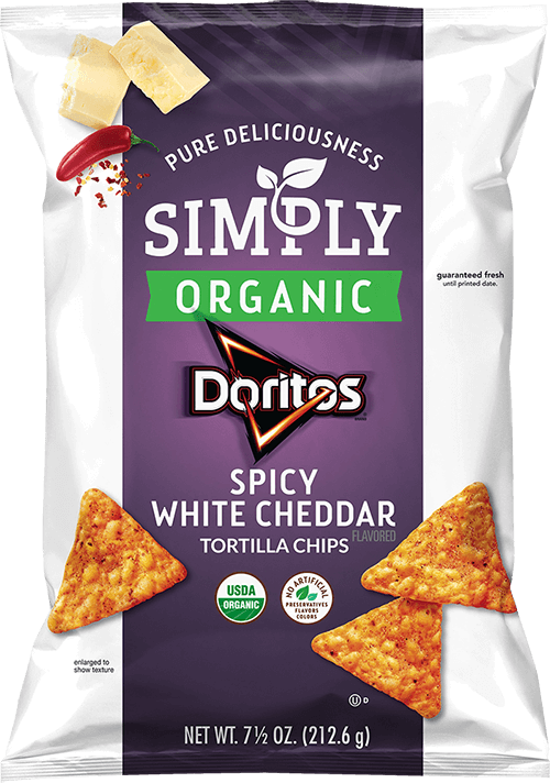 Spicy White Cheddar Doritos (500x712), Png Download