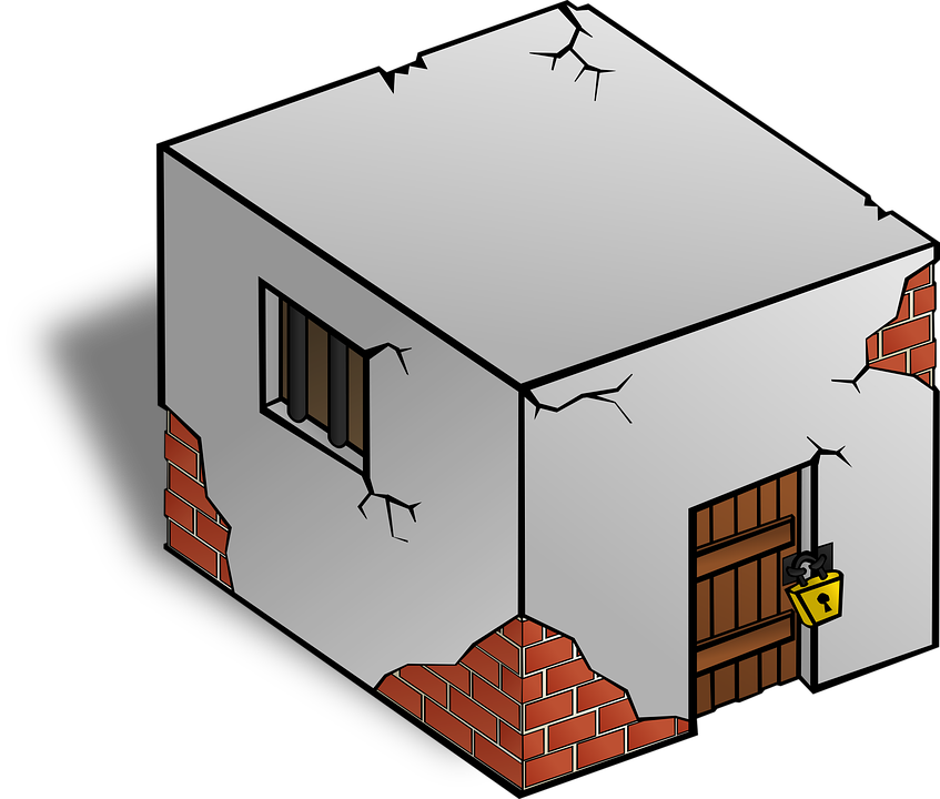 Jail Building Clip Art (600x509), Png Download