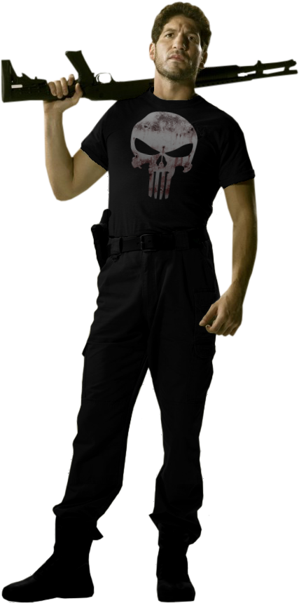 Punisher Png Picture - Jon Bernthal Punisher Png (600x917), Png Download