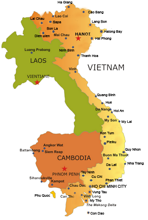 France Began Its Conquest Of Indochina In The Late - Indochina And Vietnam Map (300x444), Png Download
