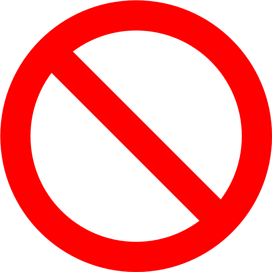 Eat Cells Smaller Than You And Don't Get Eaten By The - Not Allowed Sign (1000x1000), Png Download