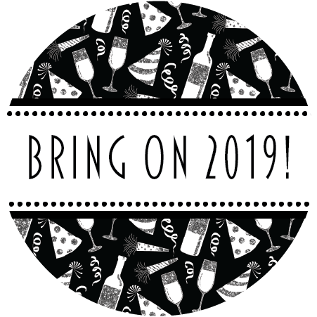 New Year's Eve Napkin Knot - Label (451x451), Png Download