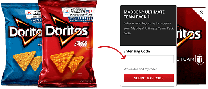 Enter Doritos Madden - Doritos Madden 18 Code (712x307), Png Download