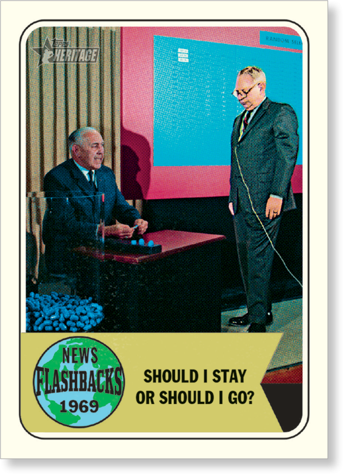 Vietnam War Draft Lottery 2018 Topps Heritage Baseball - Draft Lottery (2000x2000), Png Download