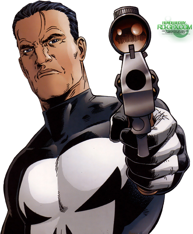 Steve Dillon Punisher Cover (650x750), Png Download