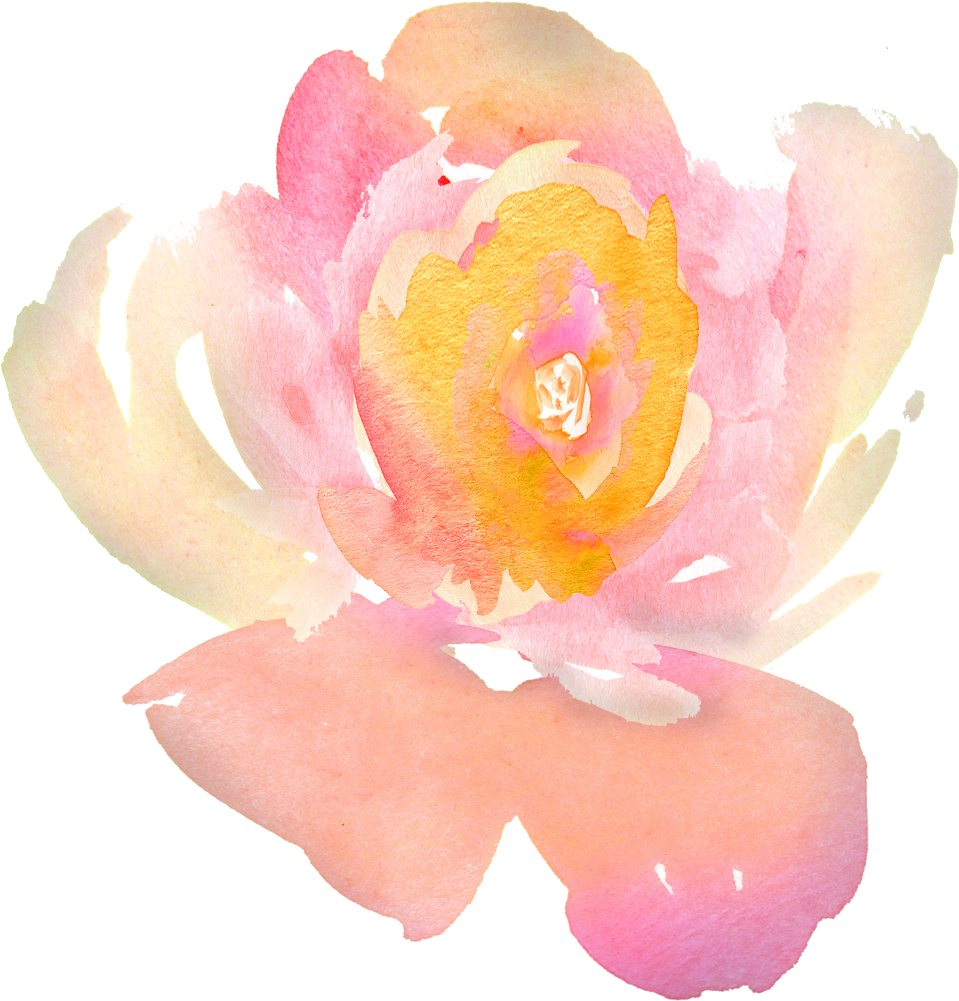 Free Watercolor Flowers Png Download (1024x1024), Png Download