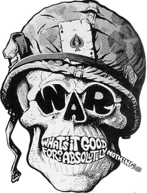 Vietnam War Drawing - War What's It Good (500x655), Png Download