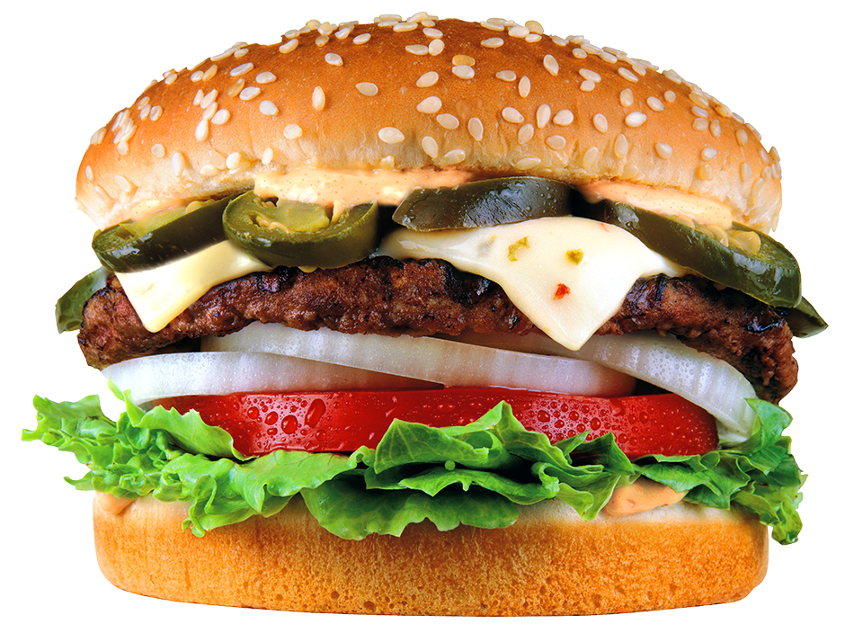 Carl's Jr Double Jalapeno Burger (960x704), Png Download