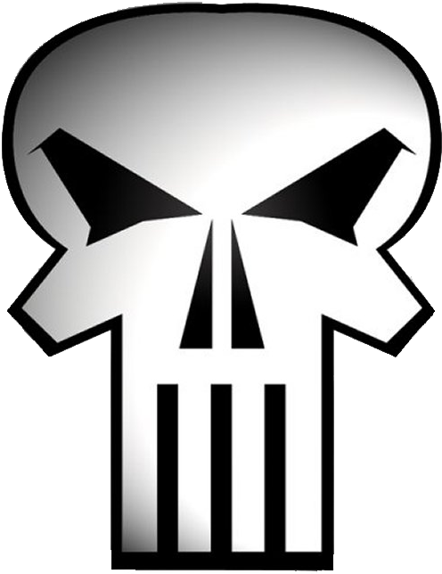 Marvel Reinvents The Punisher - Draw A Punisher Skull Easy (700x643), Png Download