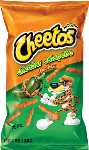 Cheetos Crunchy Jalapeno Cheddar - Jalapeno Cheetos (334x483), Png Download