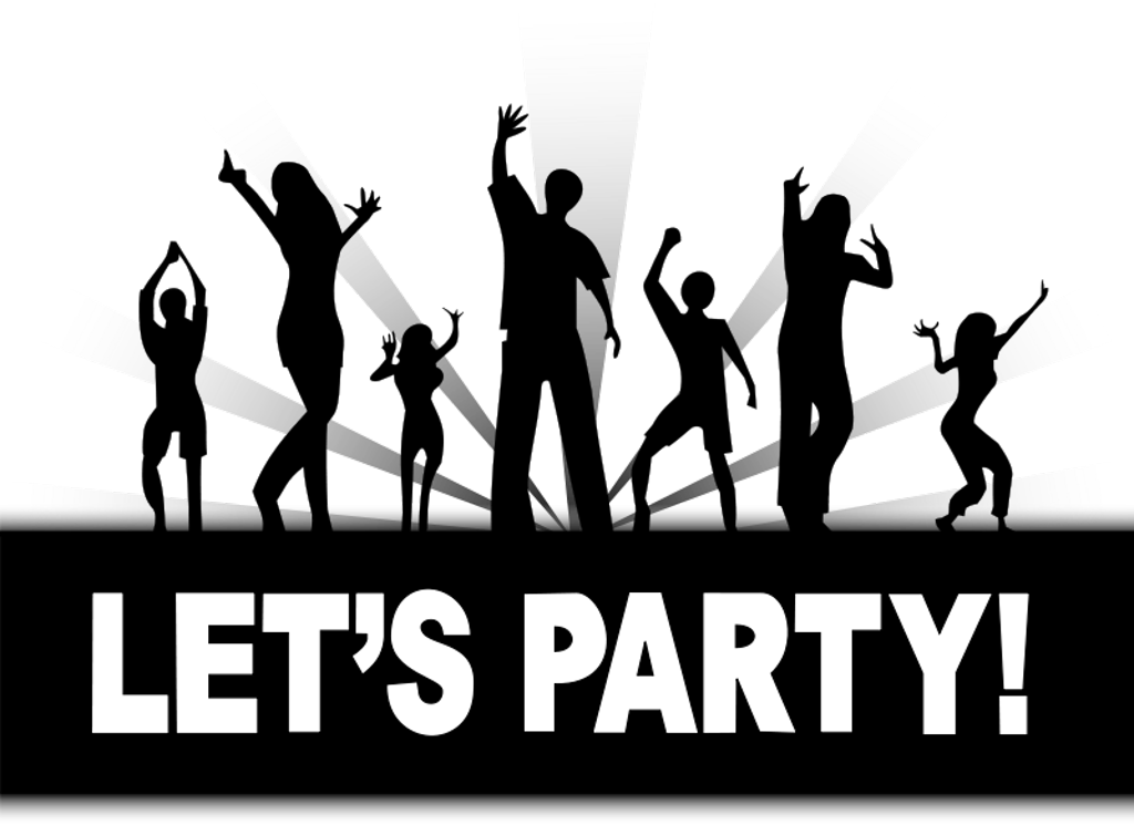 Disco Party Cliparts - Friends Get Together Party (960x699), Png Download
