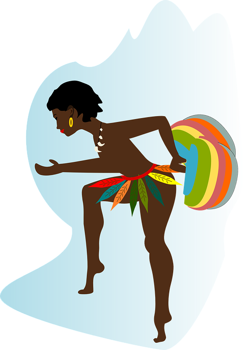 Graphic Black And White Download African Clipart Logo - African Dance Png (503x720), Png Download