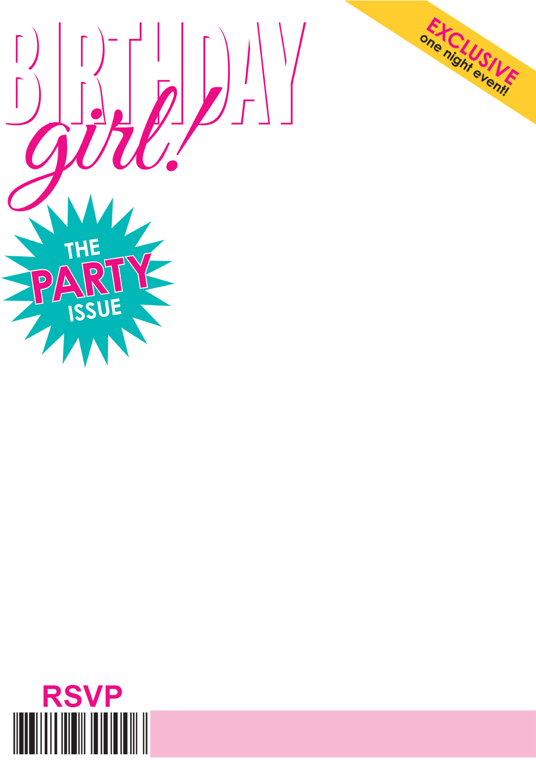 The Party Issue Magazine Cover - Birthday Magazine Cover Png (1080x1560), Png Download