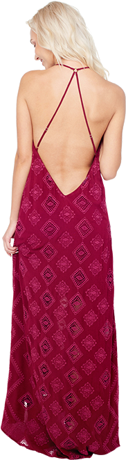 Shay Transparent Floral Lace - Gown (500x712), Png Download