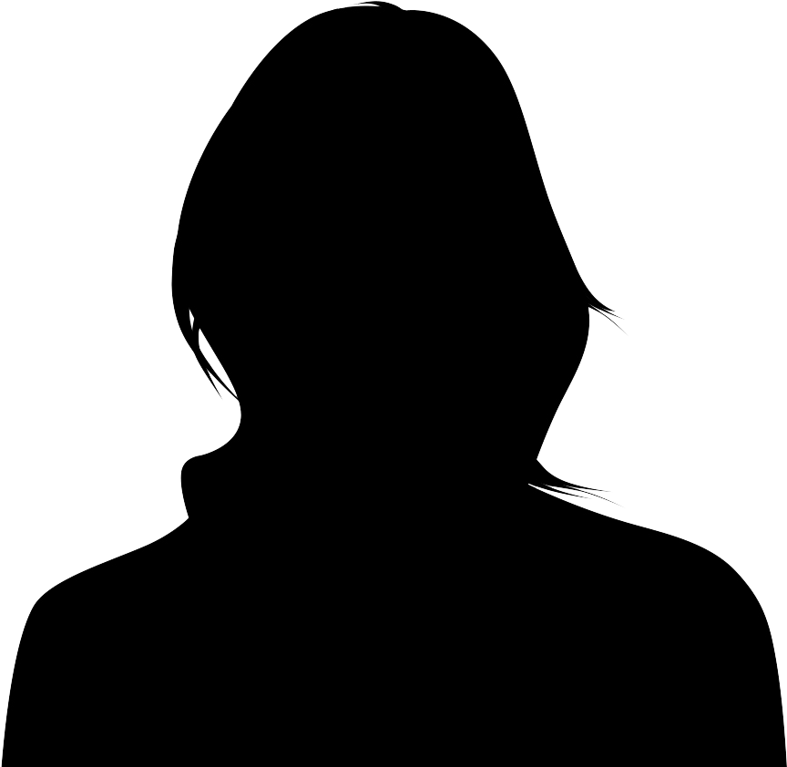 Female Silhouette (1000x1000), Png Download