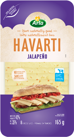 Slices Jalapeño 165 G - Arla Sliced Cheese (400x640), Png Download