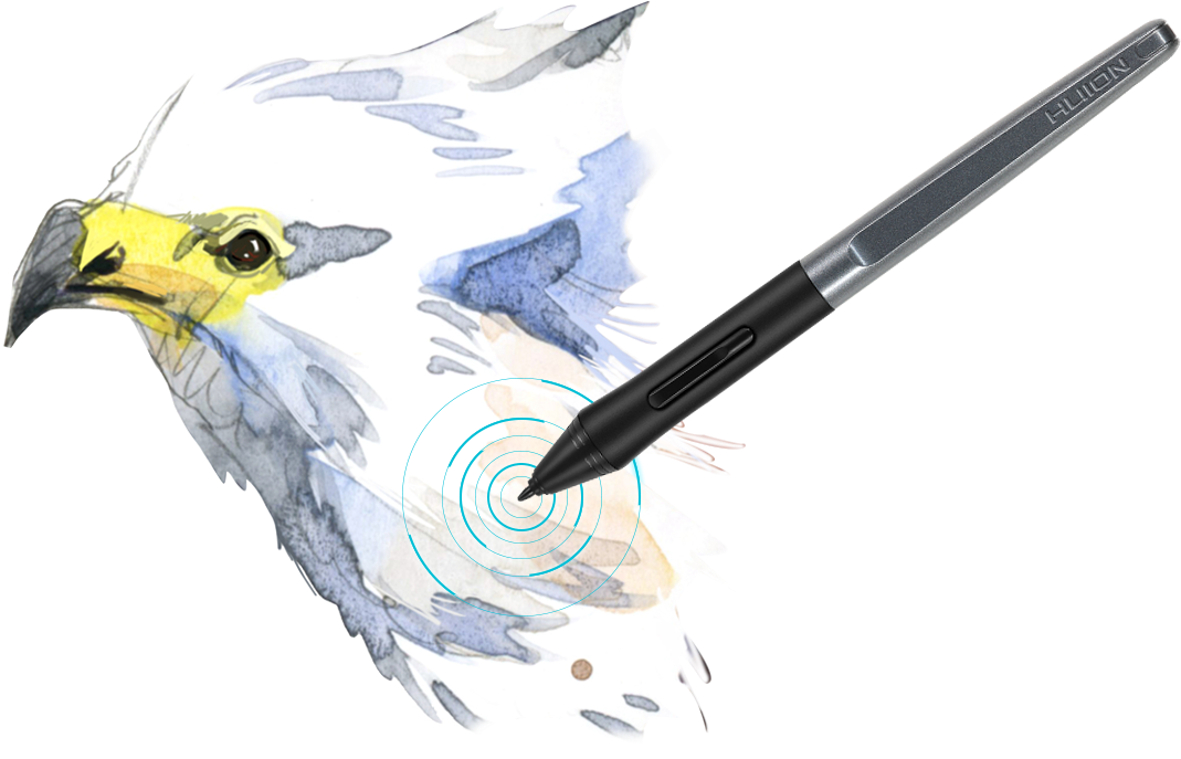 12 Hard Press Keys And 16 Soft Press Keys - Graphics Tablet (1090x700), Png Download