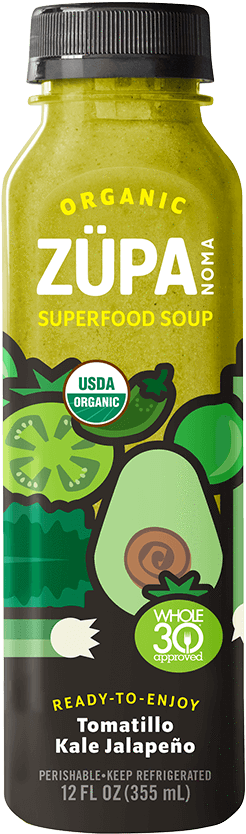 Tomatillo Kale Jalapeño - Soup (1020x855), Png Download