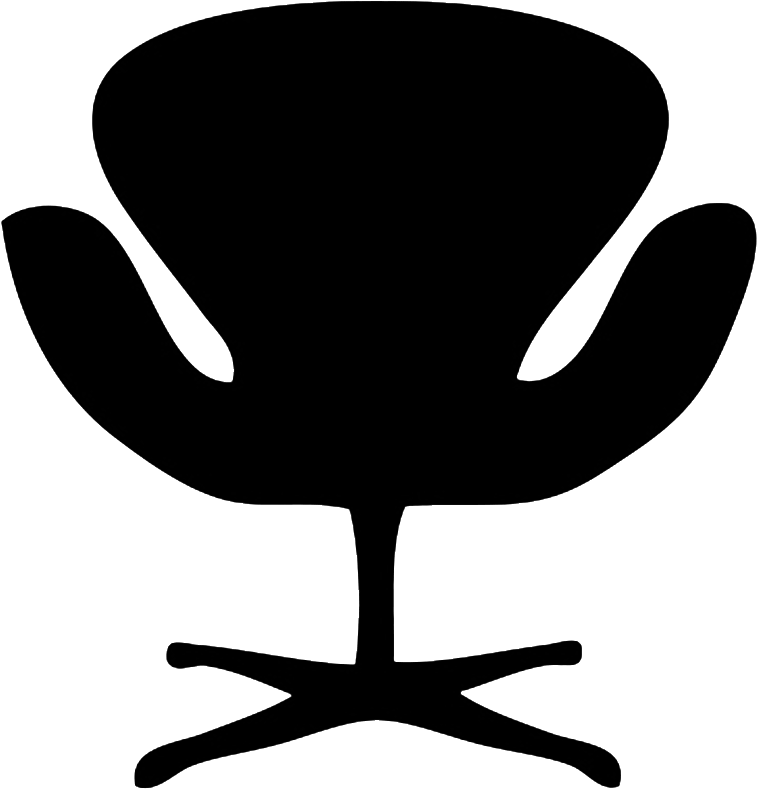 Deck Chair Silhouette, Designer Chair Silhouette - Chair Silhouette Png (795x833), Png Download
