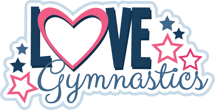 Love Gymnastics Svg Scrapbook Title Gymnastics Svg - Love Gymnastics Clipart (755x388), Png Download