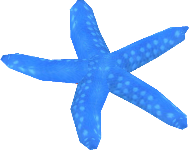 Blue Sea Star (635x635), Png Download