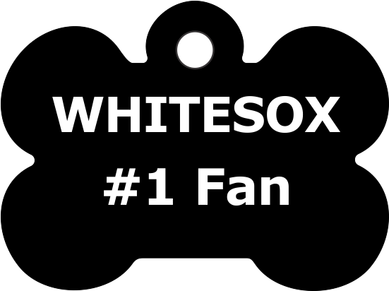 Pet Tag Bone White Sox - Washington, D.c. (550x500), Png Download