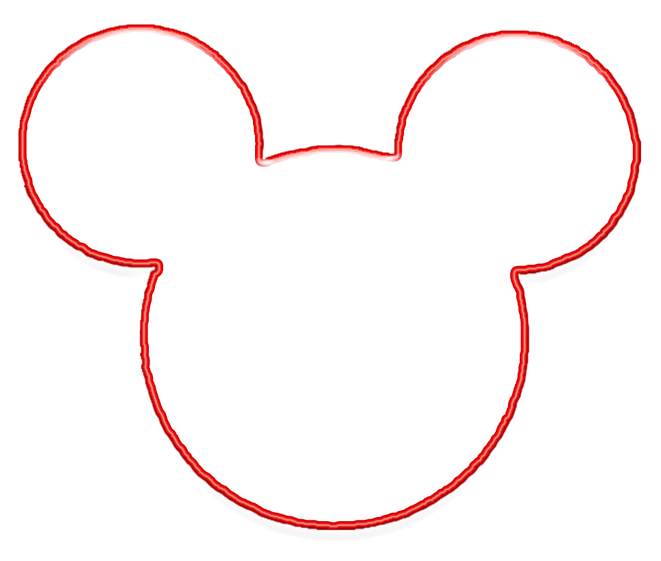 Creative Design Mickey Mouse Outline Clip Art 64 Images - Mickey Mouse (963x1023), Png Download