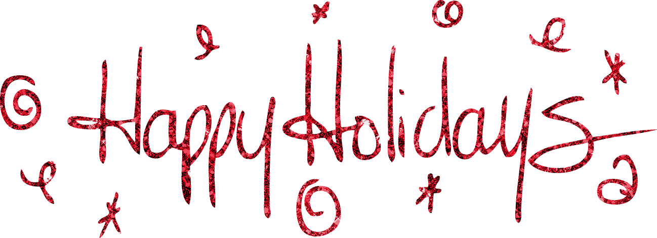 Happy Holidays - Portable Network Graphics (1298x471), Png Download