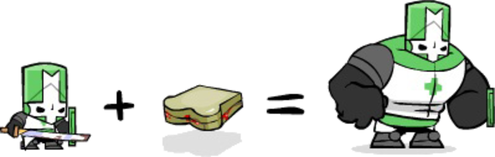 Castle Crashers Bread (990x315), Png Download
